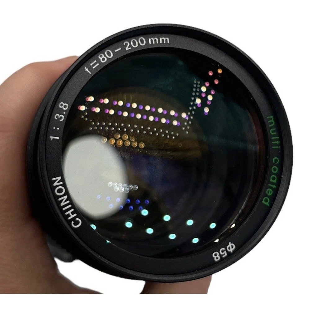 Chinon 80-200mm F/3.8 Close-Focus Manual Focus Lens‎ PK Mount + Hard case